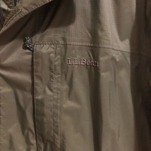 LL Bean fleece lined rain coat - Men’s Large